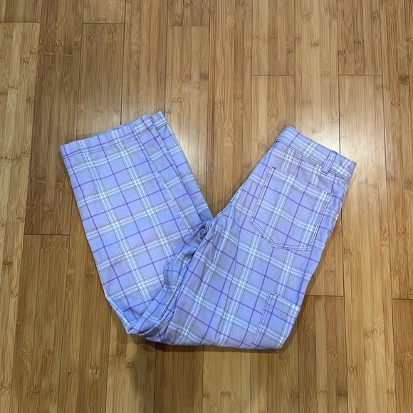 H&M divided plaid jeans size 2 women’s - Picture 1 of 9